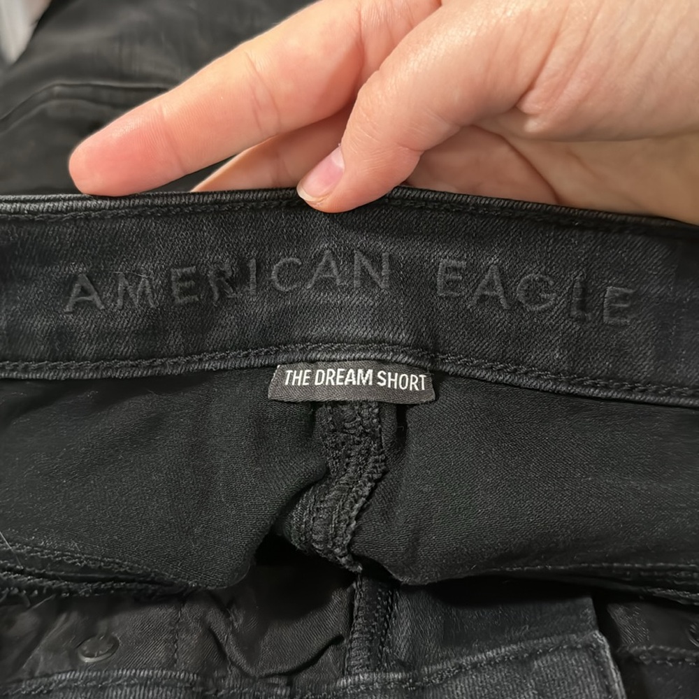 American Eagle Outfitters Black Dream Short cuffed denim shorts size 00 - Picture 8 of 13